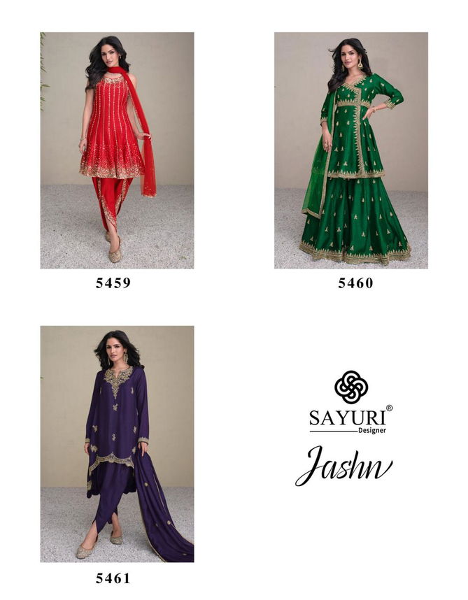 Jashn By Sayuri Designer Premium Silk Readymade Suits Exporters In India